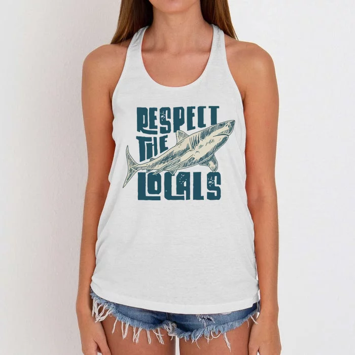 Respect The Locals Women's Knotted Racerback Tank