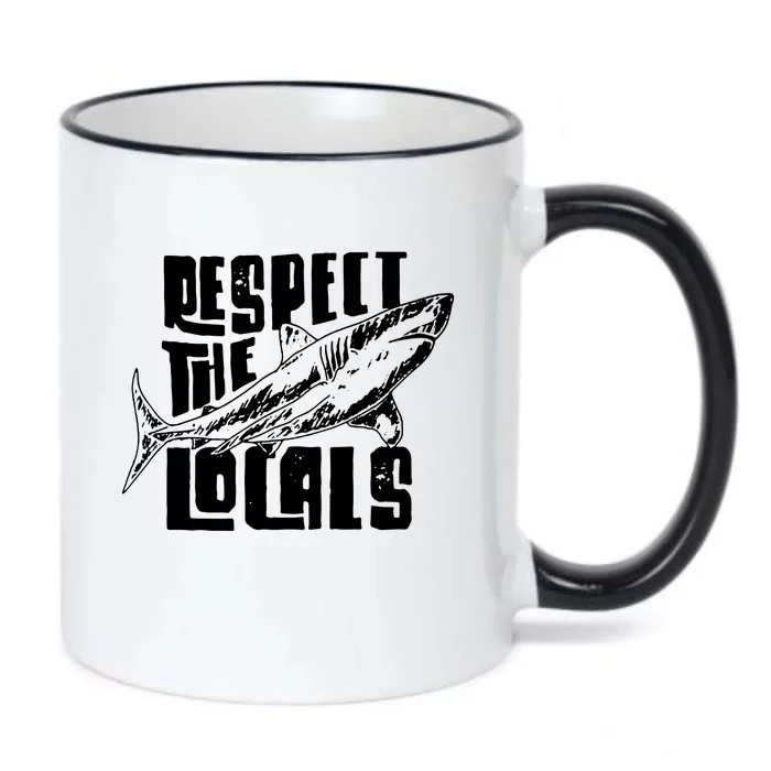 Respect The Locals Black Color Changing Mug