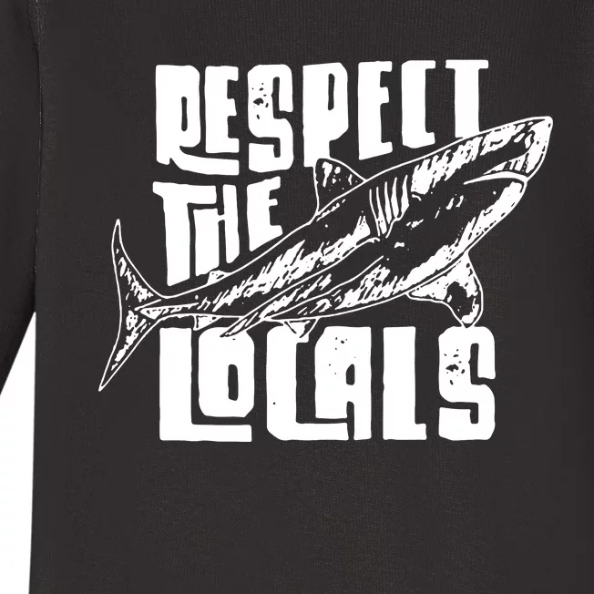 Respect The Locals Baby Long Sleeve Bodysuit