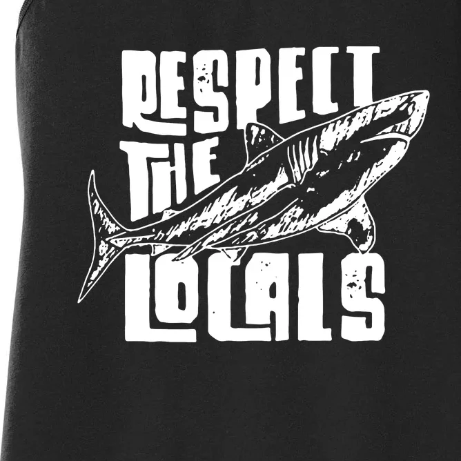 Respect The Locals Women's Racerback Tank