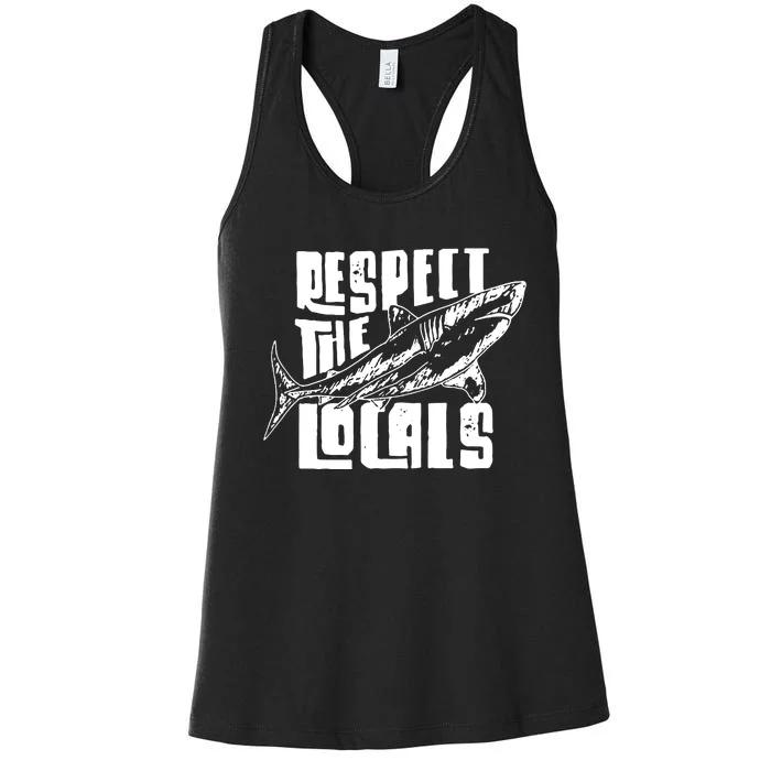 Respect The Locals Women's Racerback Tank