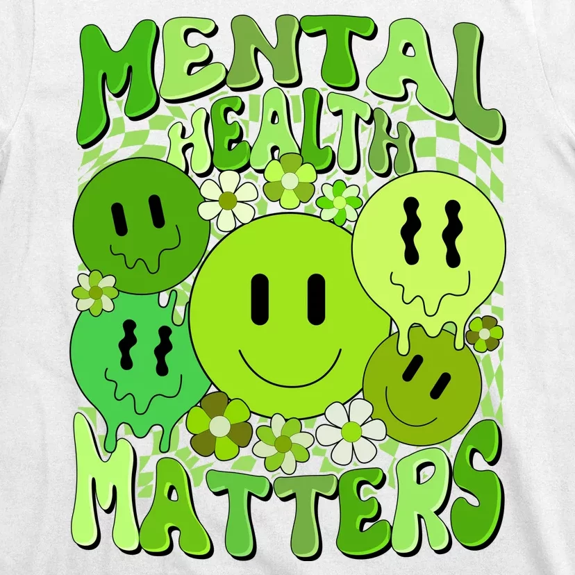 Retro Trippy Mental Health Matters T-Shirt