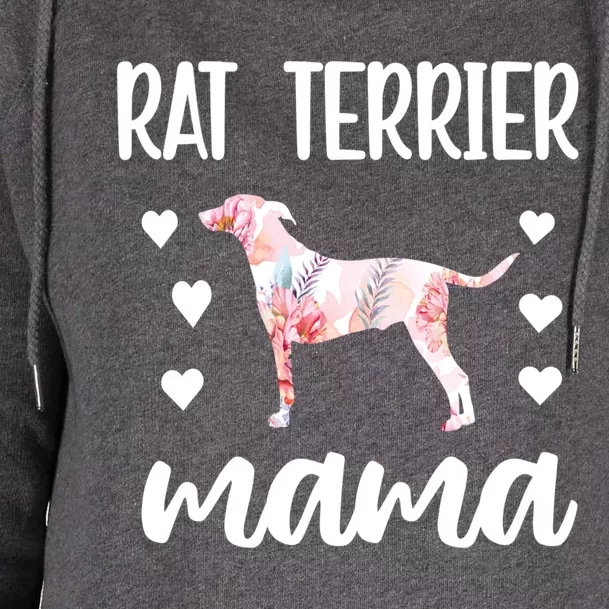 Rat Terrier Mama Rat Terrier Dog Owner Rat Terrier Mom Gift Womens Funnel Neck Pullover Hood