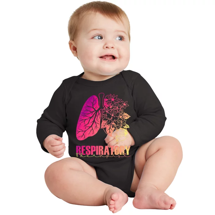 Respiratory TherapistTherapy Medical Care Doctor Lung Nurse Baby Long Sleeve Bodysuit