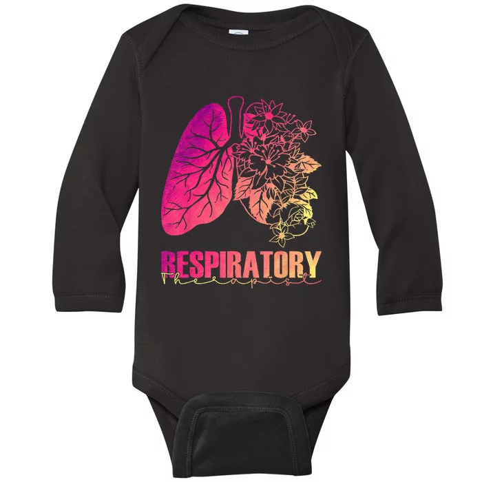 Respiratory TherapistTherapy Medical Care Doctor Lung Nurse Baby Long Sleeve Bodysuit