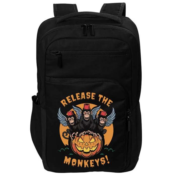 Release The Monkeys Flying Monkeys Halloween Impact Tech Backpack