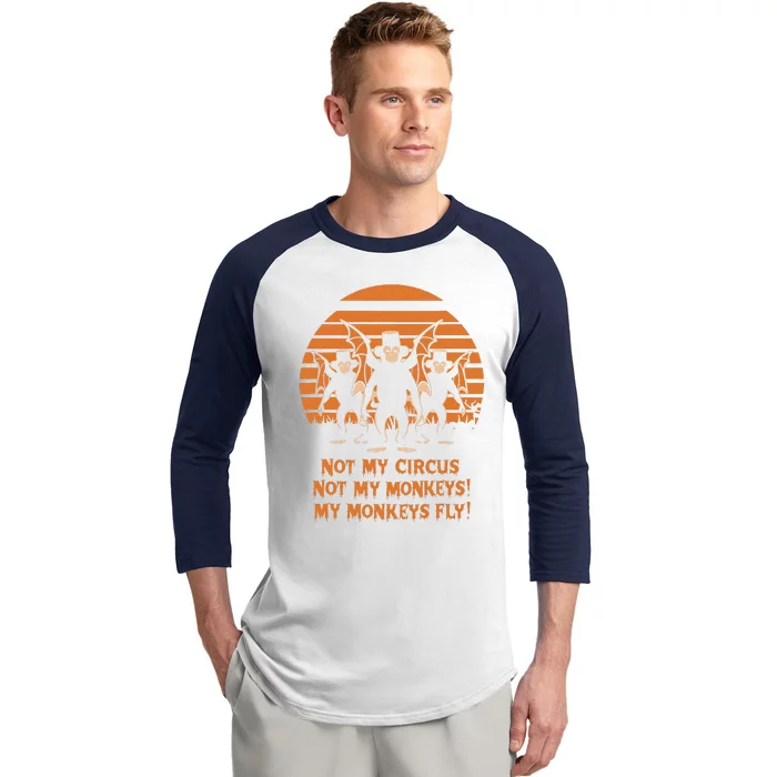 Release The Monkeys Flying Monkeys Halloween Baseball Sleeve Shirt