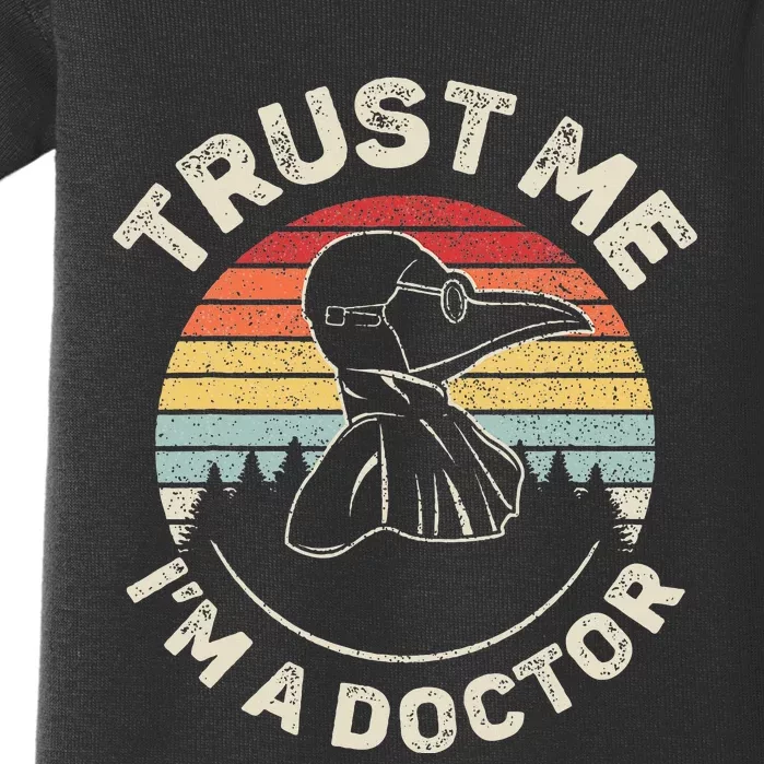 Retro Trust Me IM A Doctor Plague Baby Bodysuit