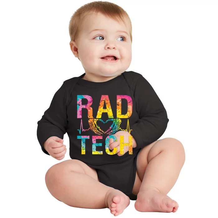 Rad Tech Medicine Technologist Xray Rad Techs Radiology Baby Long Sleeve Bodysuit