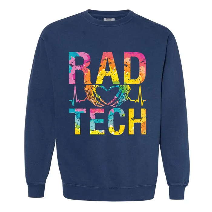 Rad Tech Medicine Technologist Xray Rad Techs Radiology Garment-Dyed Sweatshirt