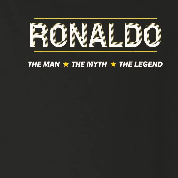 R.O.N.A.L.D.O The Man The Myth The Legend Name Toddler Long Sleeve Shirt