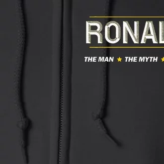 R.O.N.A.L.D.O The Man The Myth The Legend Name Full Zip Hoodie