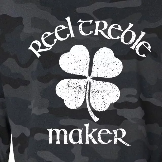 Reel Treble Maker Irish Dance Shamrock St Patricks Cropped Pullover Crew