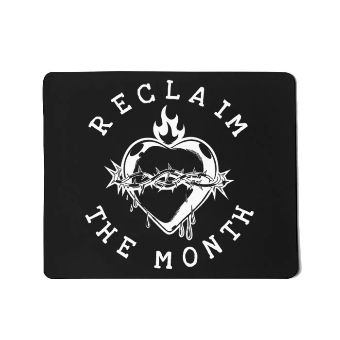 Reclaim The Month Sacred Heart Image June Month Premium Mousepad