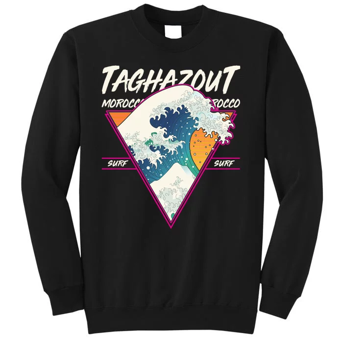 Retro Taghazout Morocco Surf Great Wave Sweatshirt