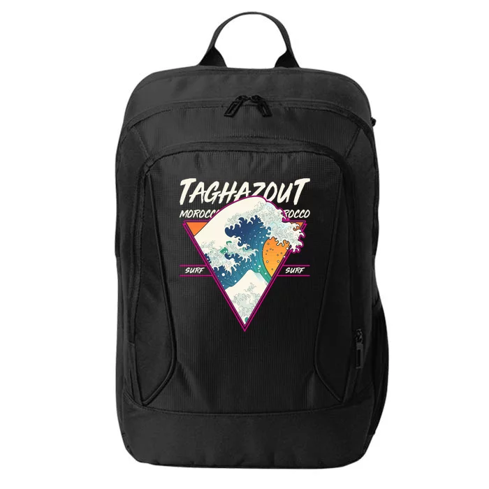 Retro Taghazout Morocco Surf Great Wave City Backpack