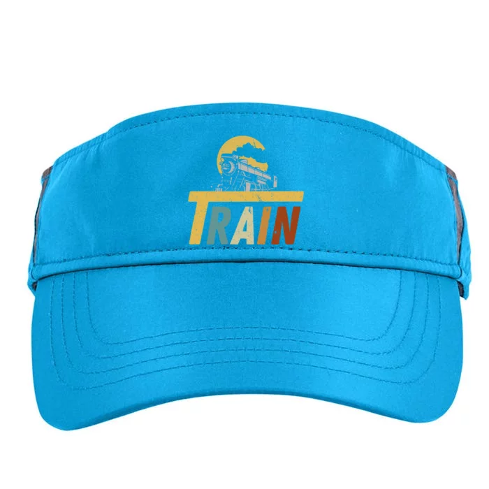 Retro Train Meaningful Gift Train Lovers Railroad Locomotive Engine Adult Drive Performance Visor