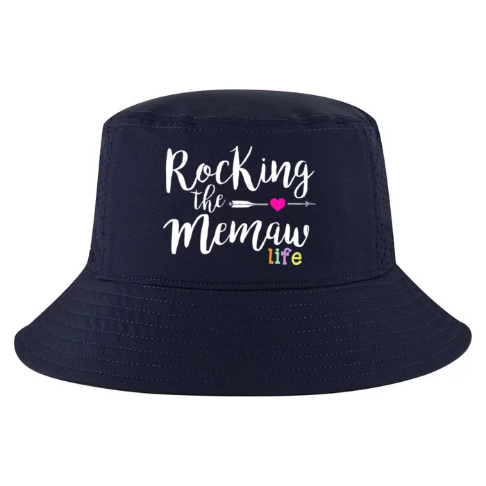 Rocking The Memaw Life Funny Cute Grandma Gift Cool Comfort Performance Bucket Hat