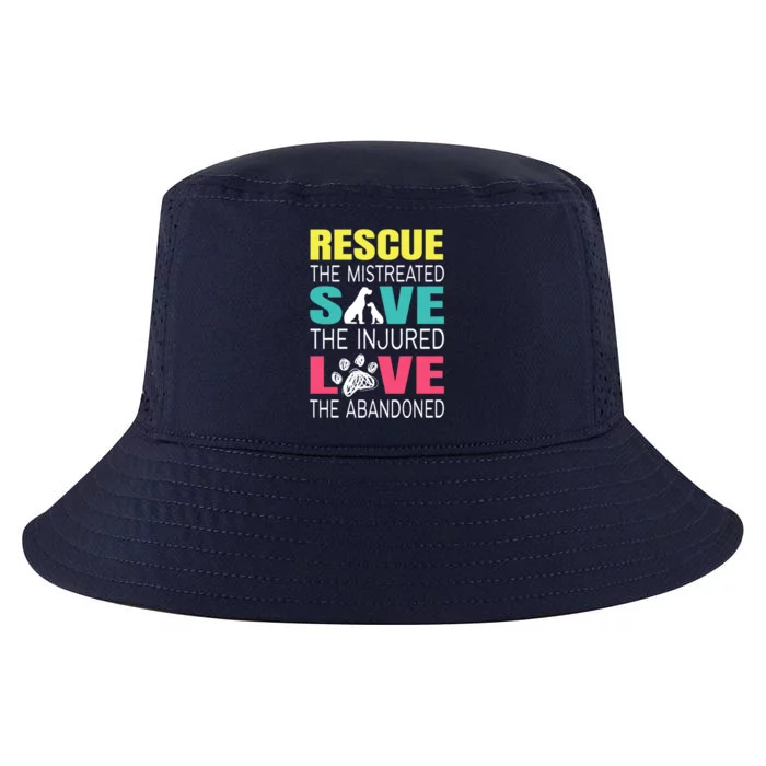 Rescue The Mistreated Save Injured Animal Rights Rescue Gift Cool Comfort Performance Bucket Hat