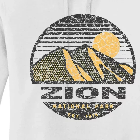 Road Trip Mount Zion National Park Utah Mountain Sunset Art Women's Pullover Hoodie