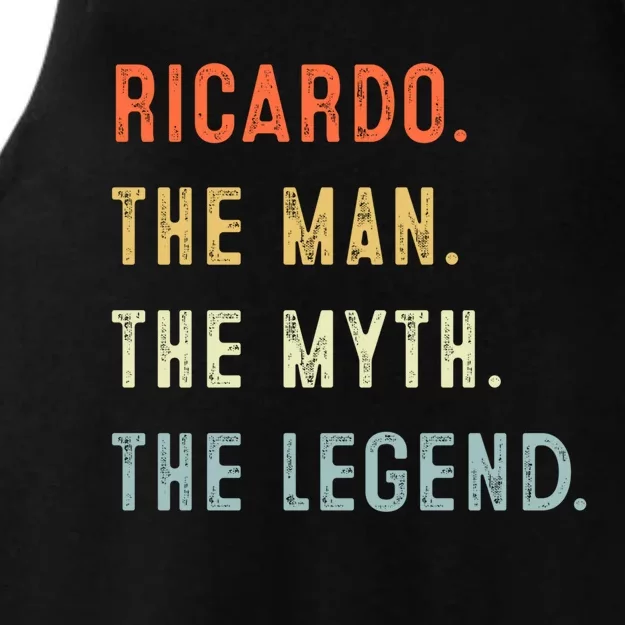 Ricardo The Myth Legend Father’s Day Gift Papa Grandpa Gift Ladies Tri-Blend Wicking Tank