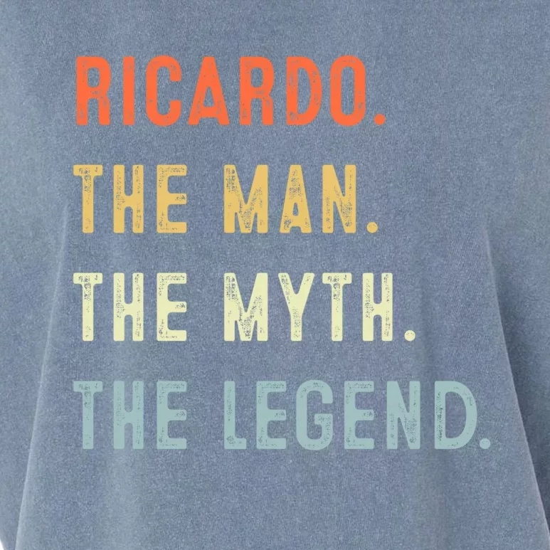 Ricardo The Myth Legend Father’s Day Gift Papa Grandpa Gift Garment-Dyed Women's Muscle Tee