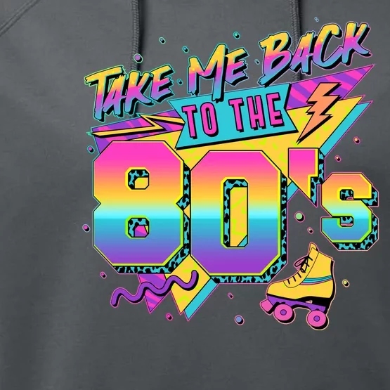 Retro Take Me Back To The 80s Eighties Performance Fleece Hoodie