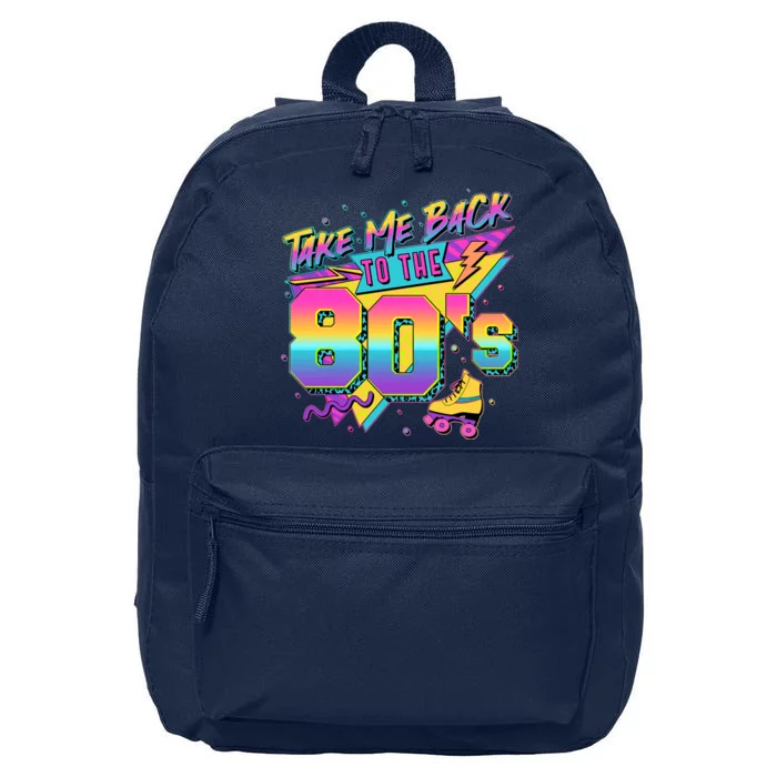 Retro Take Me Back To The 80s Eighties 16 in Basic Backpack