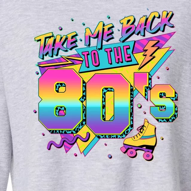 Retro Take Me Back To The 80s Eighties Cropped Pullover Crew