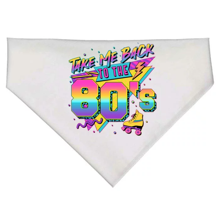 Retro Take Me Back To The 80s Eighties USA-Made Doggie Bandana