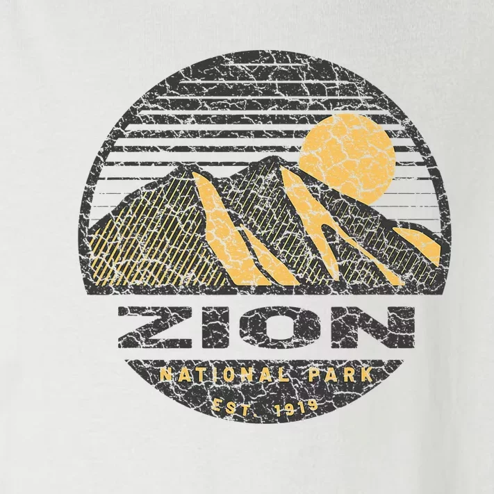 Road Trip Mount Zion National Park Utah Mountain Sunset Art Toddler Long Sleeve Shirt