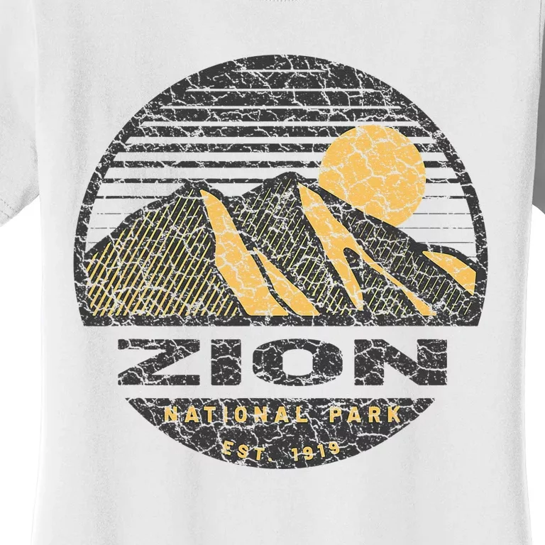 Road Trip Mount Zion National Park Utah Mountain Sunset Art Women's T-Shirt