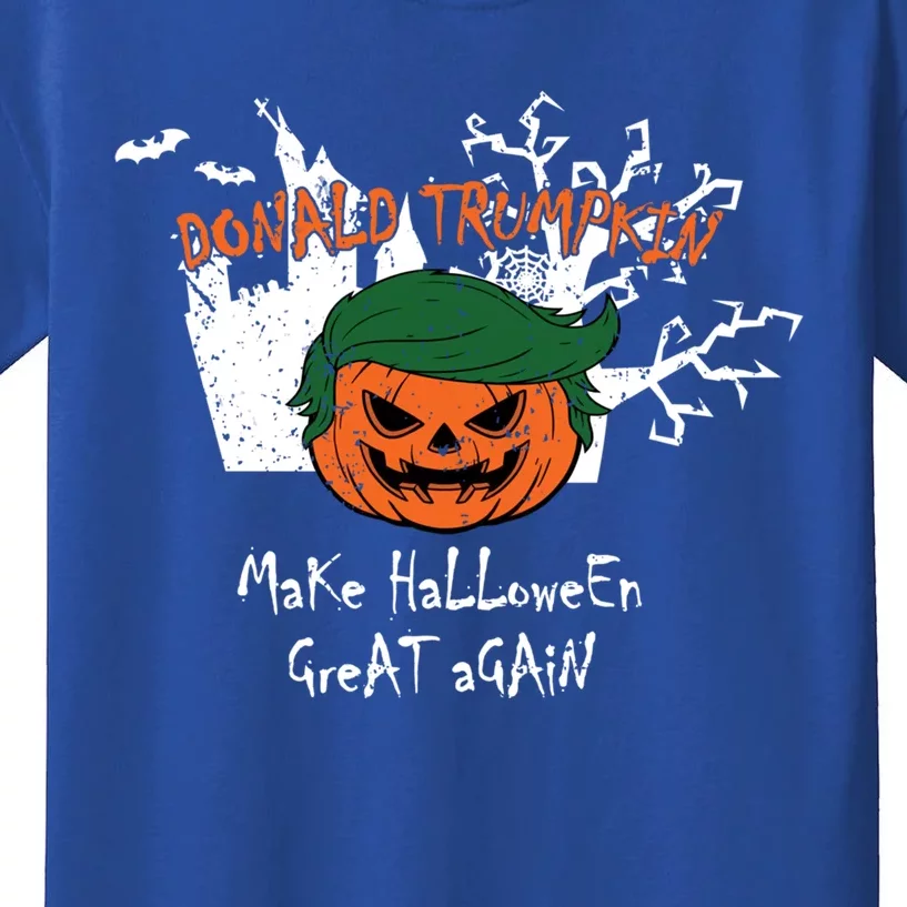 Retro Trumpkin Make Halloween Great Again Funny Trump Gift Kids T-Shirt