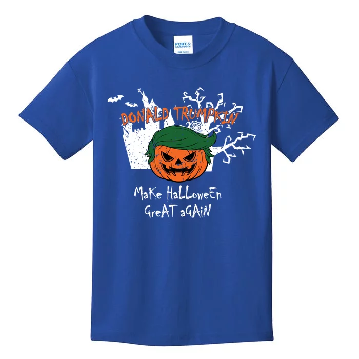 Retro Trumpkin Make Halloween Great Again Funny Trump Gift Kids T-Shirt