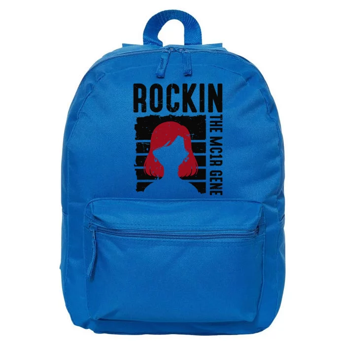 Rockin The Mc1r Gene Red Hair Red Head Redhead 16 in Basic Backpack