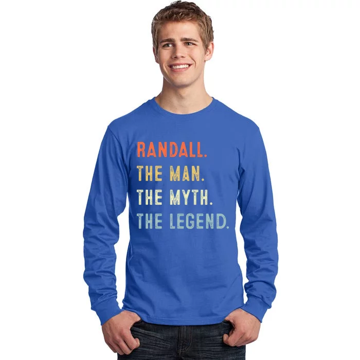 Randall The Myth Legend Father’s Day Gift Papa Grandpa Gift Tall Long Sleeve T-Shirt