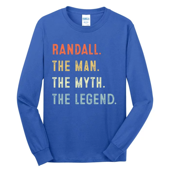 Randall The Myth Legend Father’s Day Gift Papa Grandpa Gift Tall Long Sleeve T-Shirt