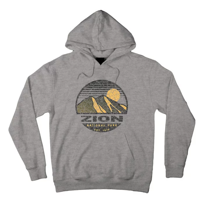 Road Trip Mount Zion National Park Utah Mountain Sunset Tall Hoodie