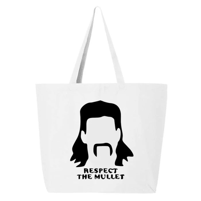 Respect The Mullet It's Mullet Time Funny Redneck Mullet 25L Jumbo Tote