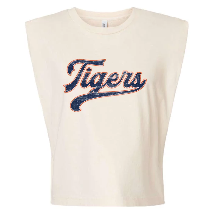 Retro Tigers Nickname Garment-Dyed Women's Muscle Tee