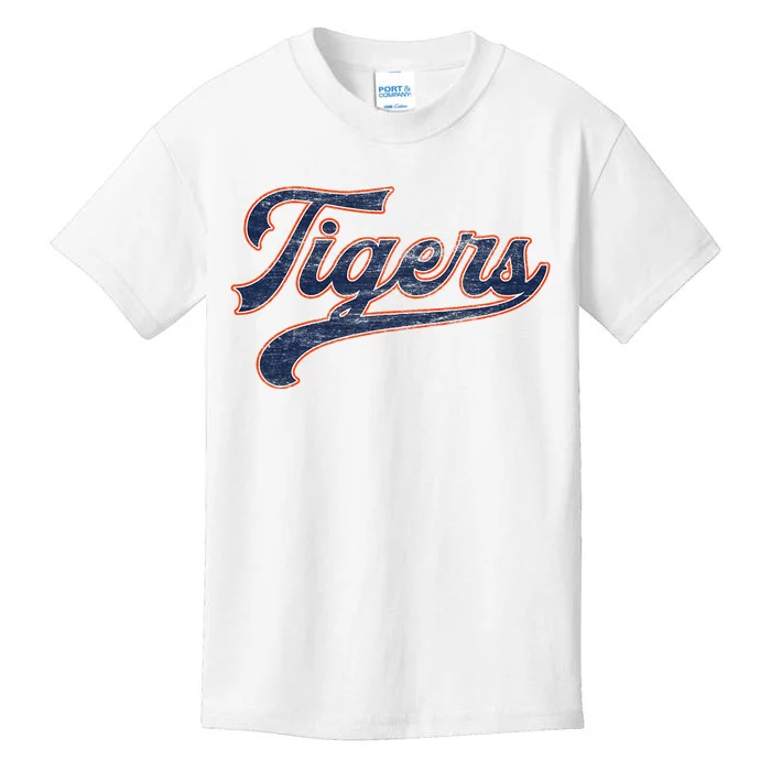 Retro Tigers Nickname Kids T-Shirt