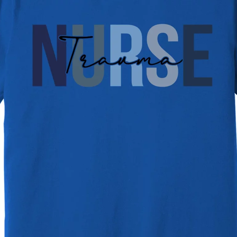 Retro Trauma Nurse Print For Nursing Student Great Gift Premium T-Shirt