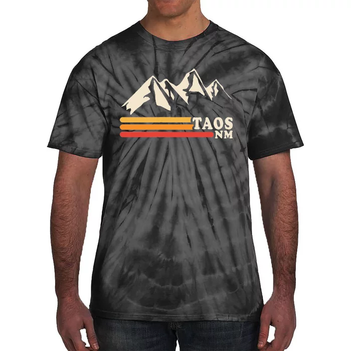 Retro Taos New Mexico Nm Mountains Ski Tie-Dye T-Shirt