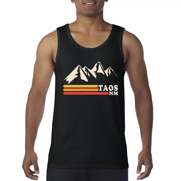 Retro Taos New Mexico Nm Mountains Ski Tank Top