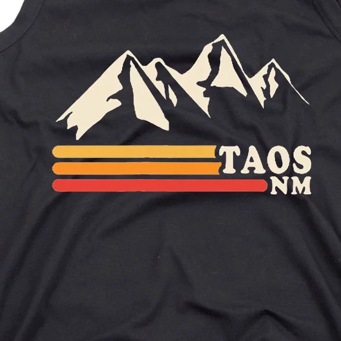 Retro Taos New Mexico Nm Mountains Ski Tank Top