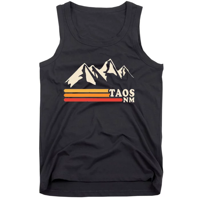 Retro Taos New Mexico Nm Mountains Ski Tank Top