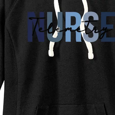 Retro Telemetry Nurse Print For Nursing Student Women's Fleece Hoodie