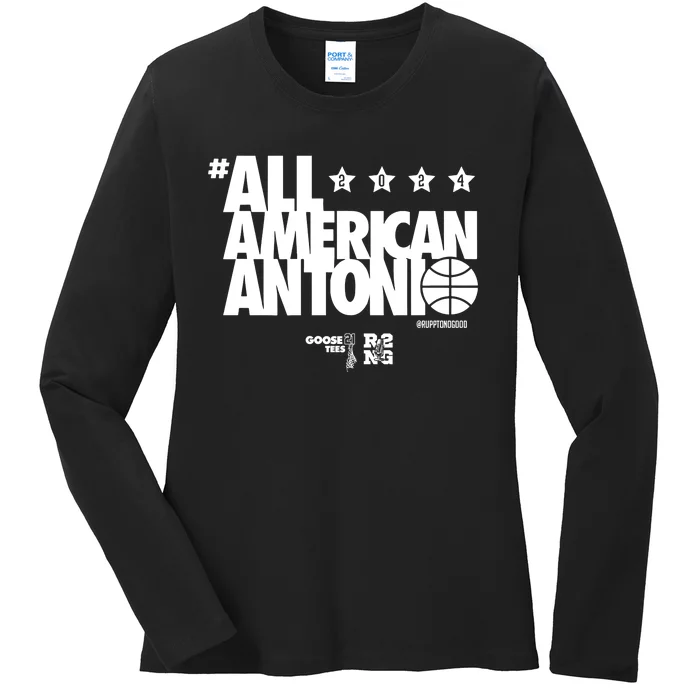 Rupp To No Good Podcast All American Antonio Ladies Long Sleeve Shirt