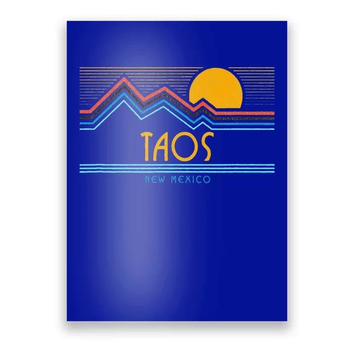 Retro Taos New Mexico Poster