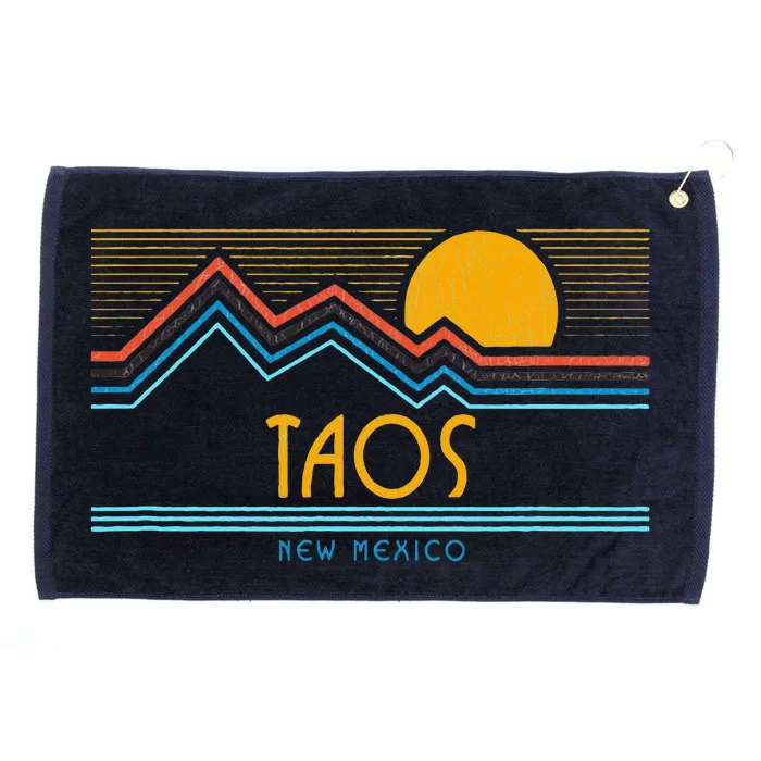 Retro Taos New Mexico Grommeted Golf Towel